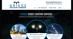 Desktop Screenshot of griggs-streetlighting.co.uk