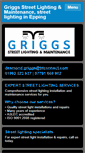 Mobile Screenshot of griggs-streetlighting.co.uk